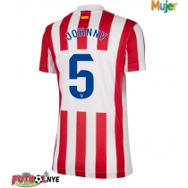 Camiseta Atletico Madrid Johnny Cardoso #5 Primera Equipación para mujer 2025-26 manga corta